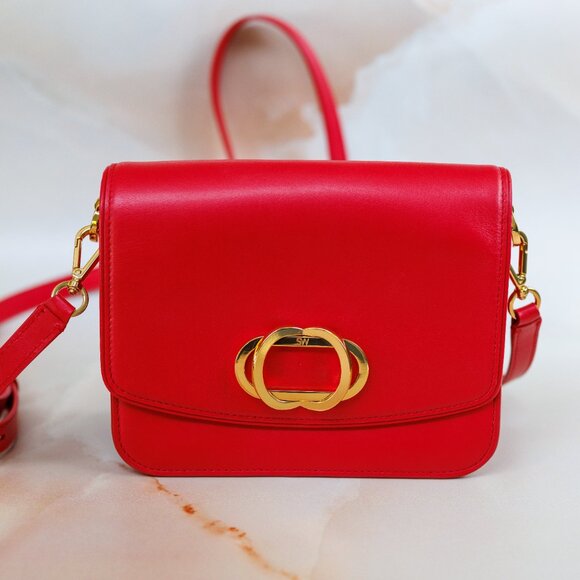 Stuart Weitzman Gabriella Red Leather crossbody bag - Picture 3 of 12